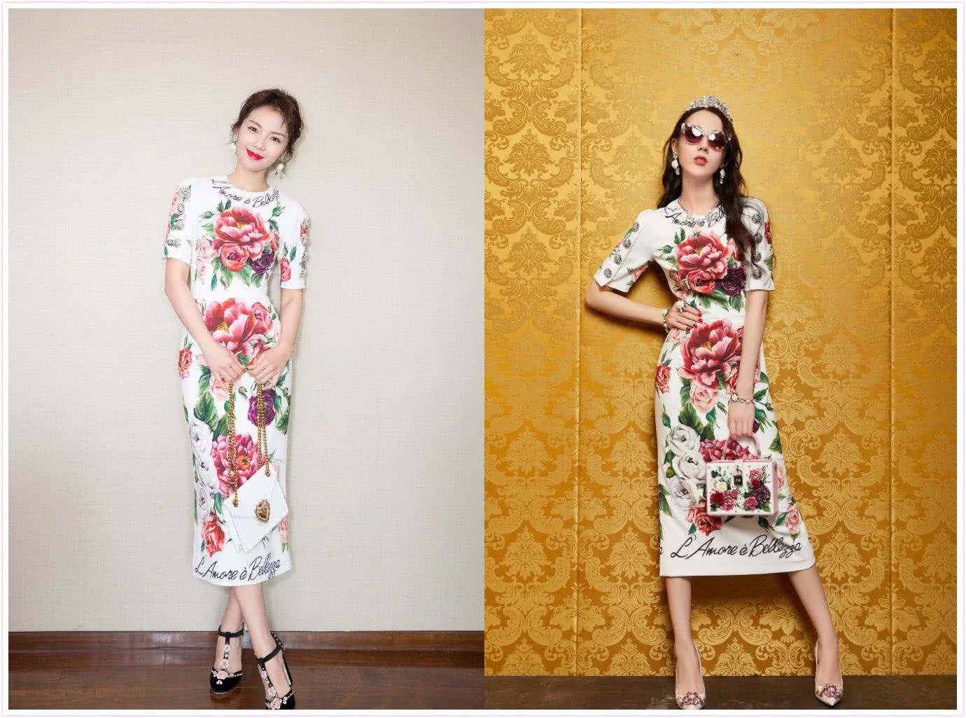 撞衫!当刘涛撞上迪丽热巴,网友:迪丽热巴果然很减龄!