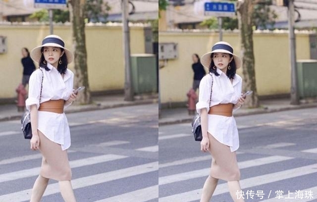 『半身裙』三木穿“牛奶衫”的样子真的很美,搭配裙子or裤子更好看!