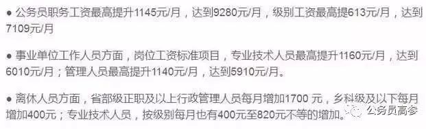 公务员事业单位涨工资，人均300补发6个月！