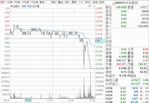 出逃或剩最后一天 中弘股份将成A股市场化退市第一股