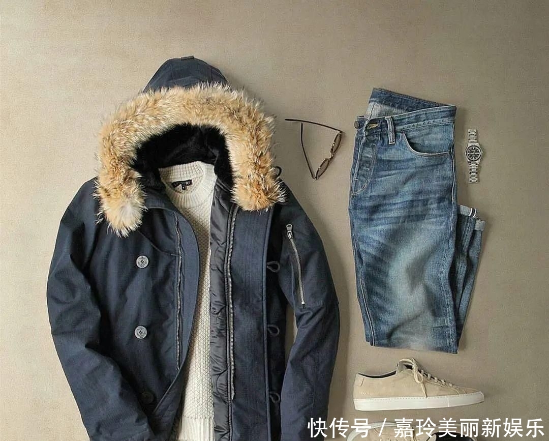  「实用」东北大哥：连帽大棉袄这样搭配最实用！