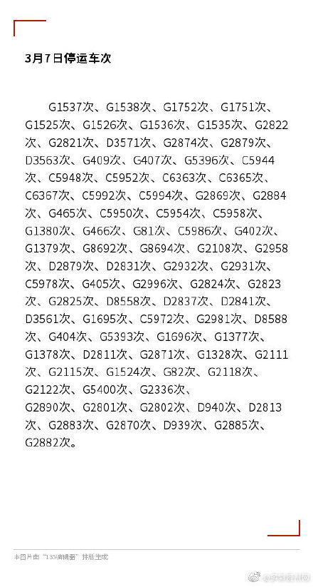  「今日」今日，贵阳北站停运85趟动车，具体车次看这里！