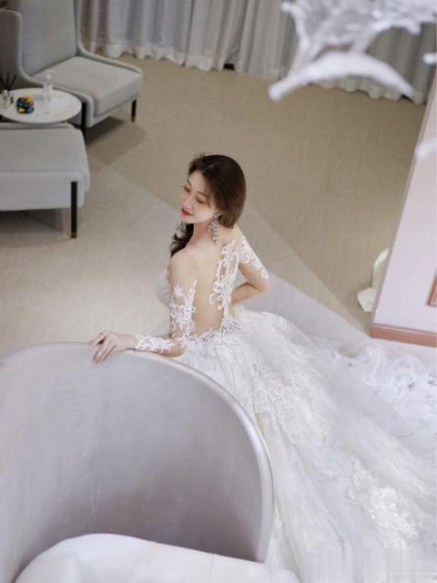  『姐穿婚纱的照片便着』小姐姐太美了 心动了