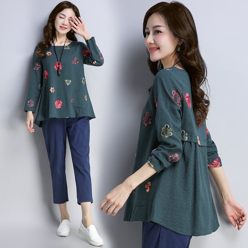 入秋后，新发现一款“棉麻秋衫”，比真丝还档次，款款精致又减龄