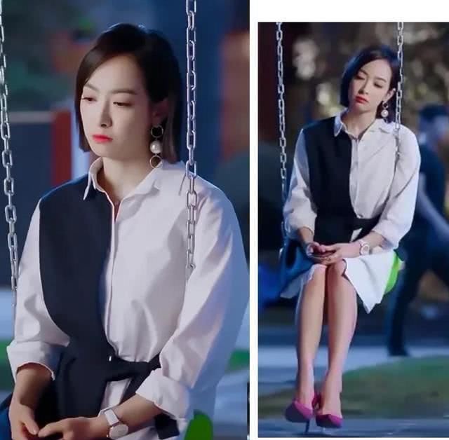  脚下一双：衣服穿一半更时髦，明星们都上头，谁更有范？