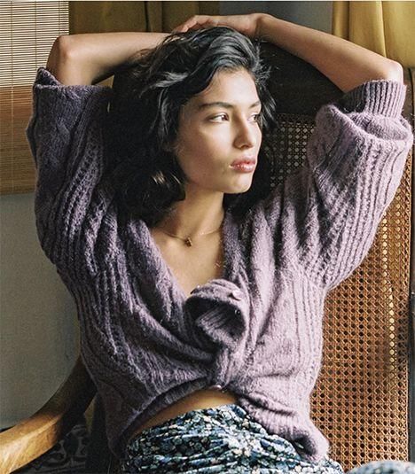 棒针编织衫■我也没有衣服穿啊,但是我可以抄Kaia、Jennie的作业