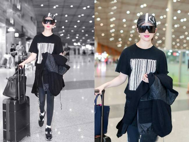 谁还敢说刘亦菲胖?最新街拍换了这身潮服的她，明明瘦了不止10斤