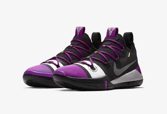 科比最新战靴又有新配色!黑紫 Kobe A.D. 官图释出