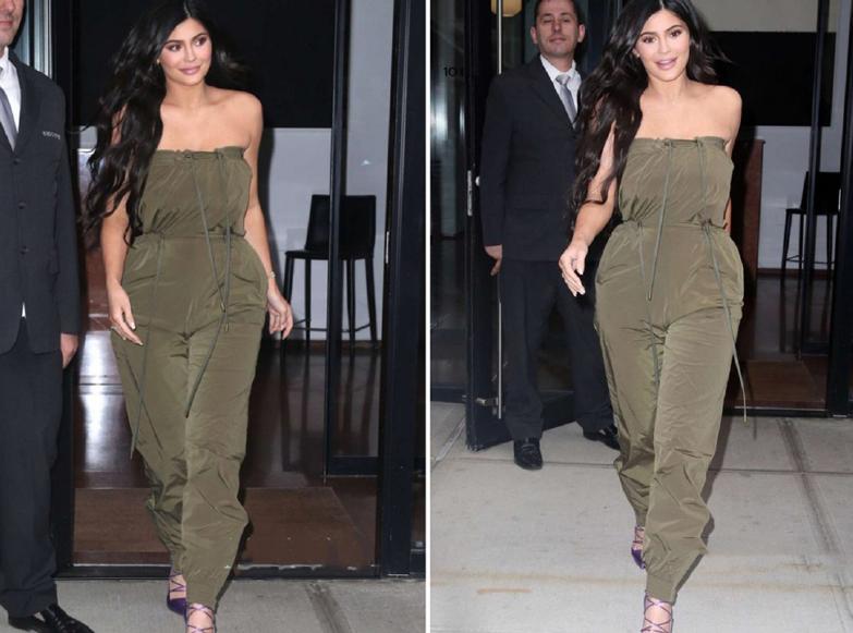 凯莉·詹娜穿露肩礼服过生日，蝴蝶背抢镜，怪不得她爱穿露背装