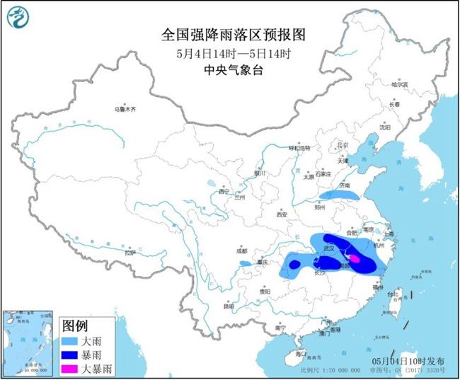  【蓝色】暴雨蓝色预警！安徽湖北浙江福建江西等地有大到暴雨