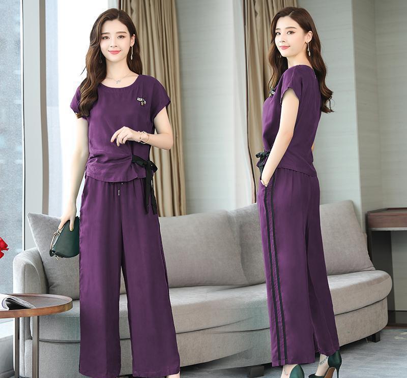 比旗袍还洋气的阔腿套装，47岁老婆一买7件，上班穿美的不重样