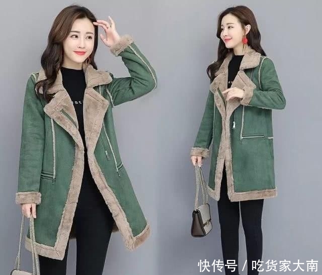 『小瞧』别小瞧这羊羔毛,保暖减龄不比羽绒服差,大雪天配雪地靴刚好
