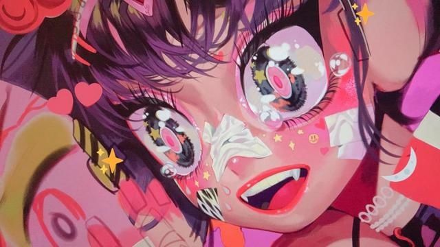  『粉色』一组粉色系动漫少女插画，却不是那么可爱的人物形象！