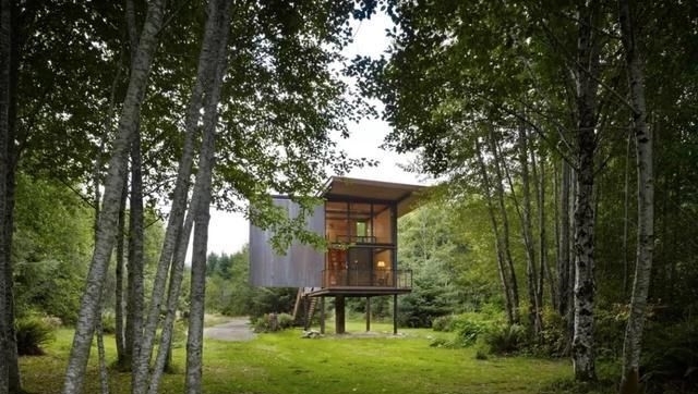  「湖畔」美国索尔杜克湖畔的钓鱼小屋，37平米的舒适