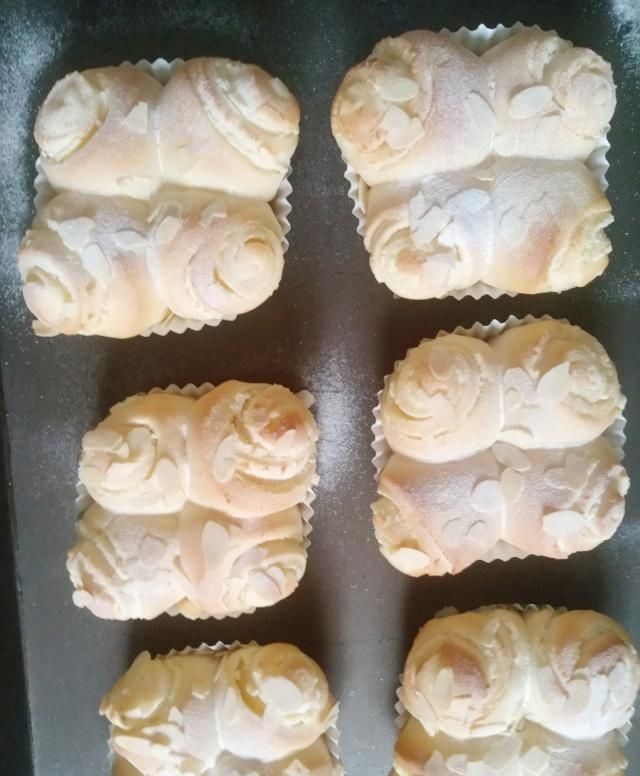 做法@甜面包杏仁芝士(猪蹄乳酪面包)做法流程