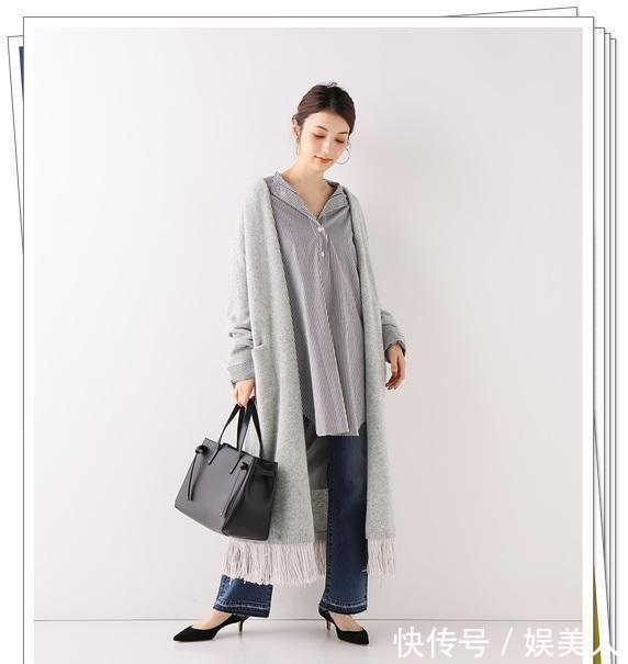 感觉■穿上就变时尚的“长开衫”look,充满感觉的日系成熟穿搭分享
