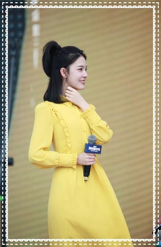本以为穿黄裙的陈瑶够甜美了，可是看到倪妮，我真的被惊艳到了！