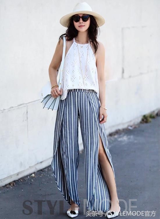 背心搭阔腿裤，大写加粗的高级清凉夏装！