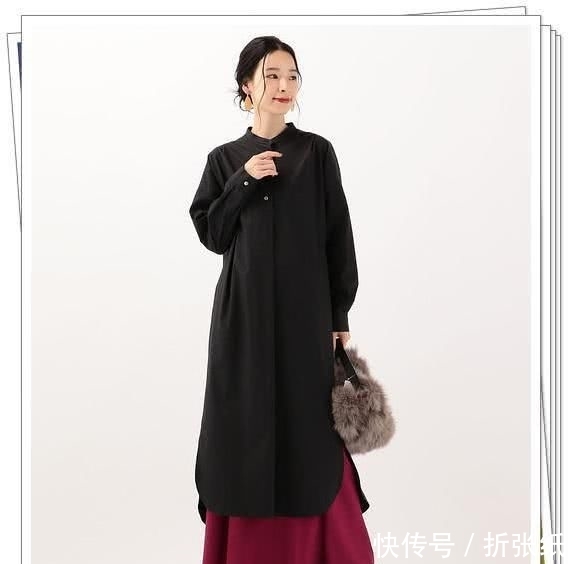  『春季造型』小黑裙别乱买！黑色衬衫连衣裙才更实用，24个春季日系造型示范
