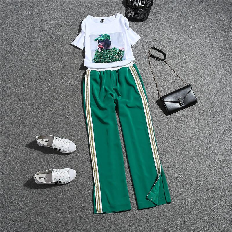 个子小腿粗的女人别穿紧身裤，试试阔腿裤套装，洋气的甩裙八条街