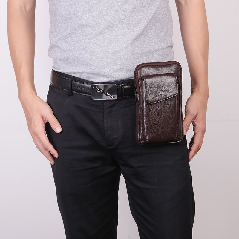 男人手机别放裤兜，太窝囊!可装手机，香烟，零钱的腰包，特方便