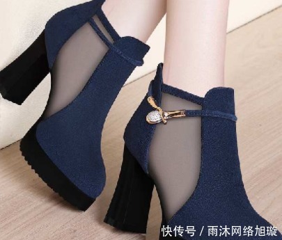  时髦|百搭镶钻粗跟女鞋，时髦又舒适，洋气不累脚