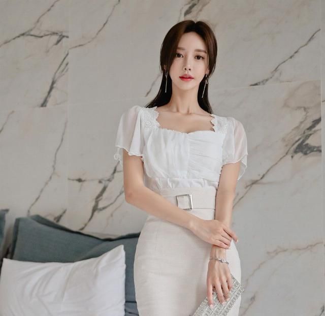  「透纱」孙允珠-清纯花蕾优雅透纱鱼尾裙鉴赏