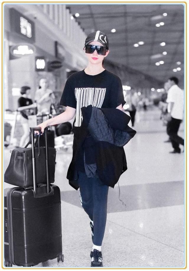 瘦下来的刘亦菲气场全开!一身黑色时髦到飞起，还是那个刘天仙!