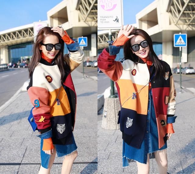 戚薇衣品再度升级！牛仔裤头剪下来套腰上也不丑，网友：又学一招