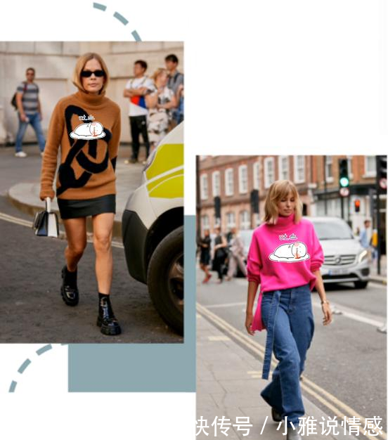 「搭配任何」“大敞领”没市场了,今年“高口领”正流行,春天穿着挺舒适