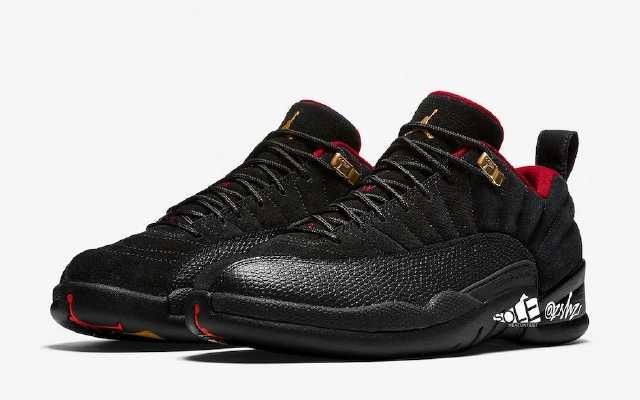  『AJ12』黑红和金扣 AJ12 Low 首次曝光！将于明年年初发售