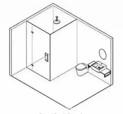  分离■3㎡卫生间如何做到干湿分离这样科学合理布局，四式分离都能做