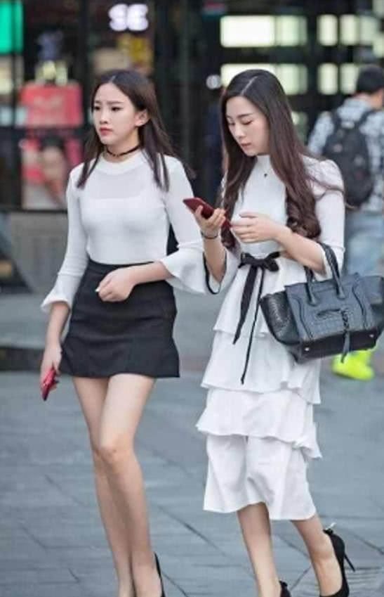 街拍:图五“清新”搭配，时尚又迷人，展现高雅大方!