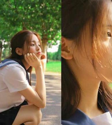 看了杨超越的校服照，终于知道为什么有人说她像16岁的刘亦菲了