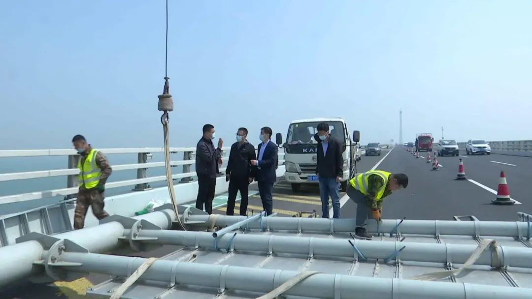  「道路交通」胶州湾大桥胶州连接线基础设施改造提升工程全部完工
