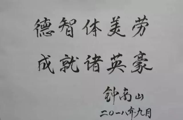 「钟南山」字如其人，国士无双——钟南山院士墨迹选