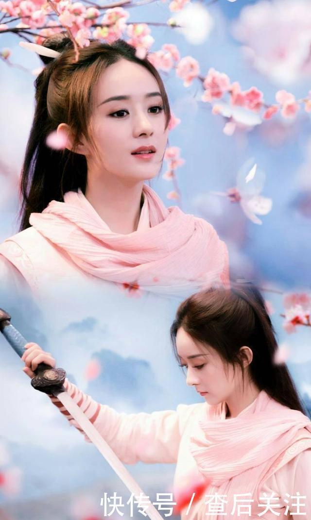 杨颖@穿粉色的古装女神：杨颖垫底，热巴第三，第一果然还是她！