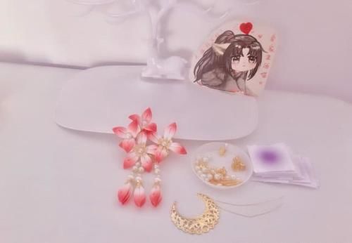 『牙花片』自己做汉服步摇发饰,让小姐妹继续羡慕去吧!附教程