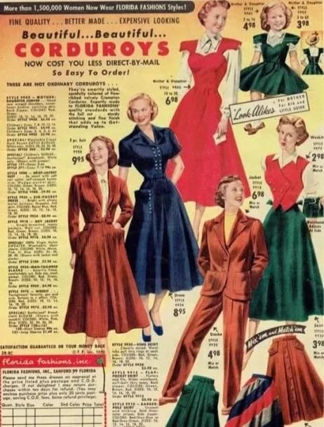  『追求』想要追求复古风，又想来点不一样的，看看父母衣柜里的灯芯绒