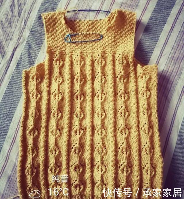 「手工」手织毛衣也可以很时尚,小心机的后开叉背心,DIY手工编织附教程