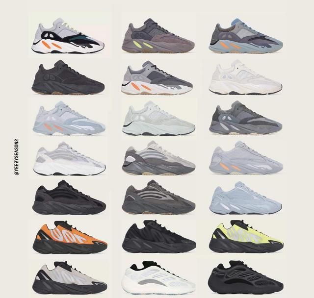  『发售』最贵的 5000+！一张图告诉你，目前发售了多少 Yeezy 700！