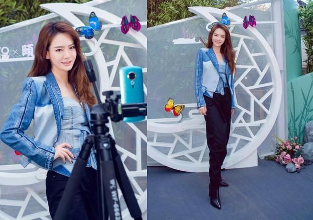 戚薇也太会穿搭了，阔腿裤配尖头鞋，怪不得能穿出180的效果！