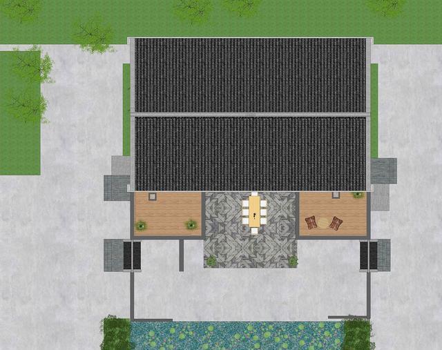 下沉庭院+露台，四川农村60万新中式宅院拥全村最佳老人房，舒服