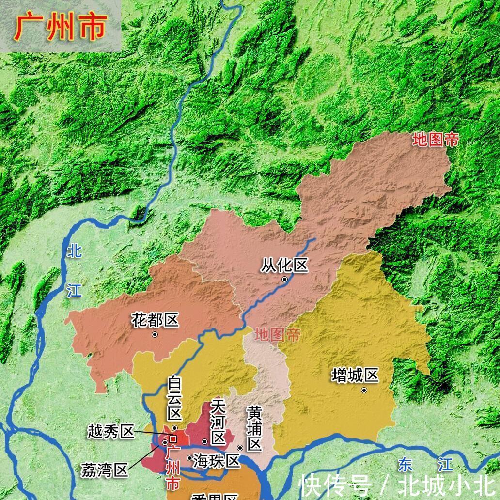  #地形图#22张地形图，快速了解广东省各地级市