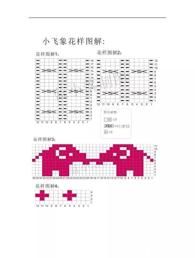 图解|从上往下织宝宝棒针提花毛衣(附图解)