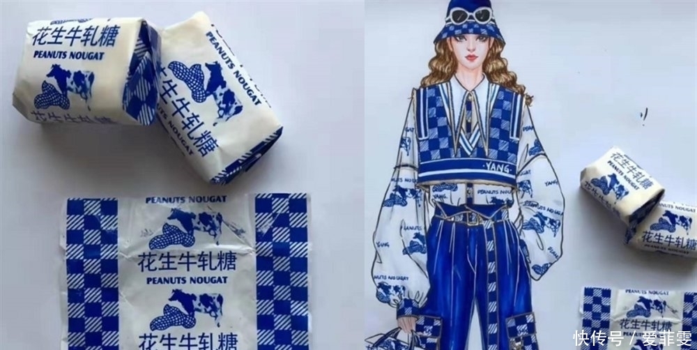 「OK」美术生手绘“礼服”曲奇饼OK,牛轧糖OK,看到最后好漂亮