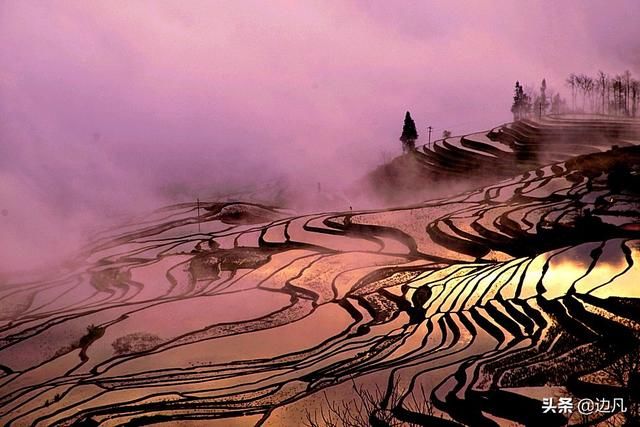 《云南风光》多依树梯田，壮美秀丽，如梦如幻的人间仙境！