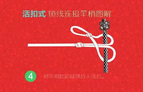  『套在竿梢』钓鱼主线连接竿稍的全过程，附步骤图解