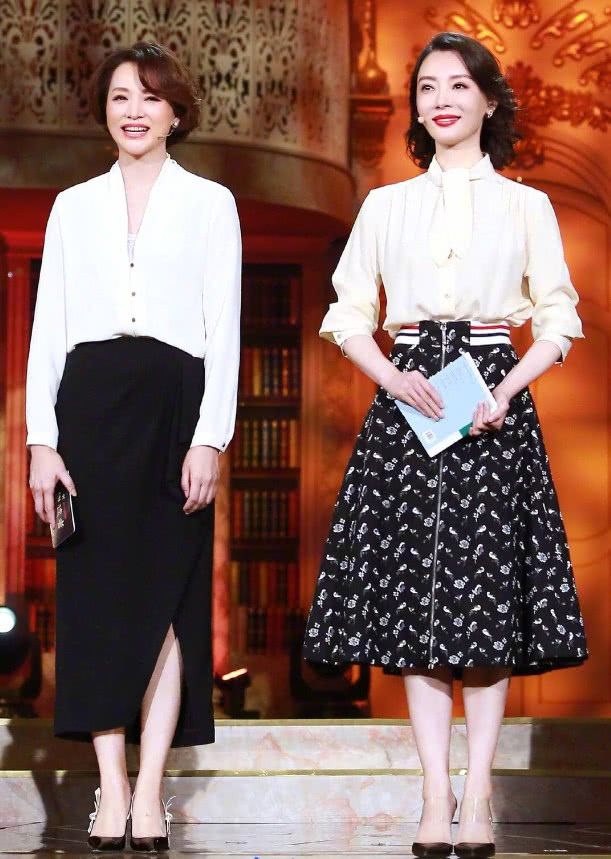 陈数这一身简直是女人的穿搭典范，确定不是董卿失散多年的姐妹?