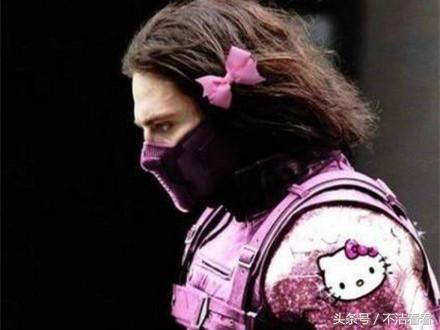 漫威超级英雄HelloKitty战衣,美队秒变少女,冬兵很凶很可爱!